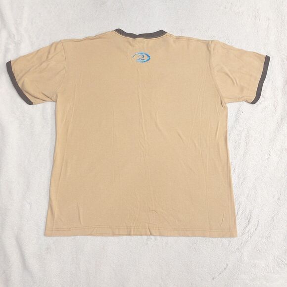 VTG Y2K Xbox Halo 2 Master Chief T Shirt Ringer Brown Promo Men's Size Large - Picture 8 of 9